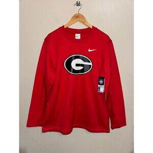 Nike UGA Georgia Bulldogs Team Issue On-Field Therma-FIT Sweatshirt Men's L NCAA